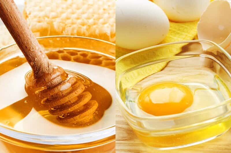 trị mụn bằng trứng gà và mật ong
